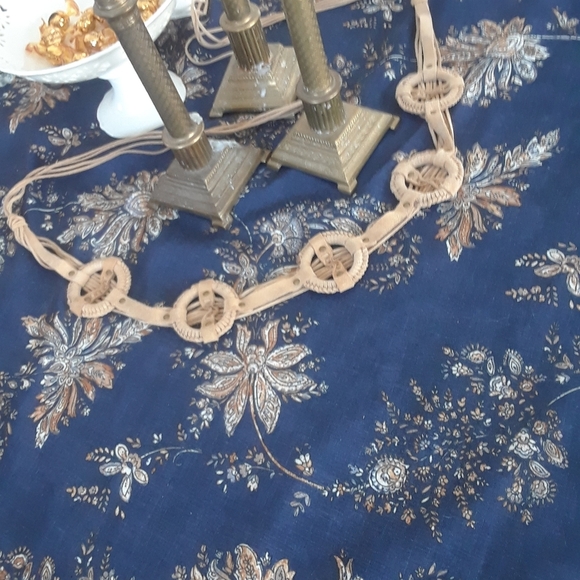 Tribal 70s 80s suede leather tasseled belts - Picture 3 of 16